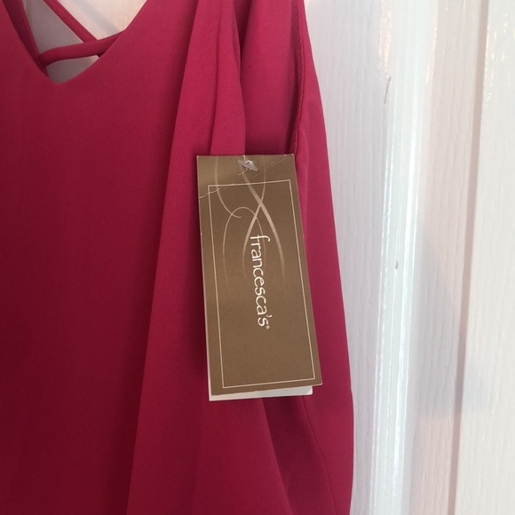 Francesca’s Pink flowy top, size M - Picture 3 of 3